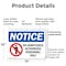 Signmission No Admittance Authorized Personnel Only OSHA Notice Sign, Plastic, 14in W x 10in L, 2PK OS-2PACK-NS-P-1014-L-15973 - alternate 6
